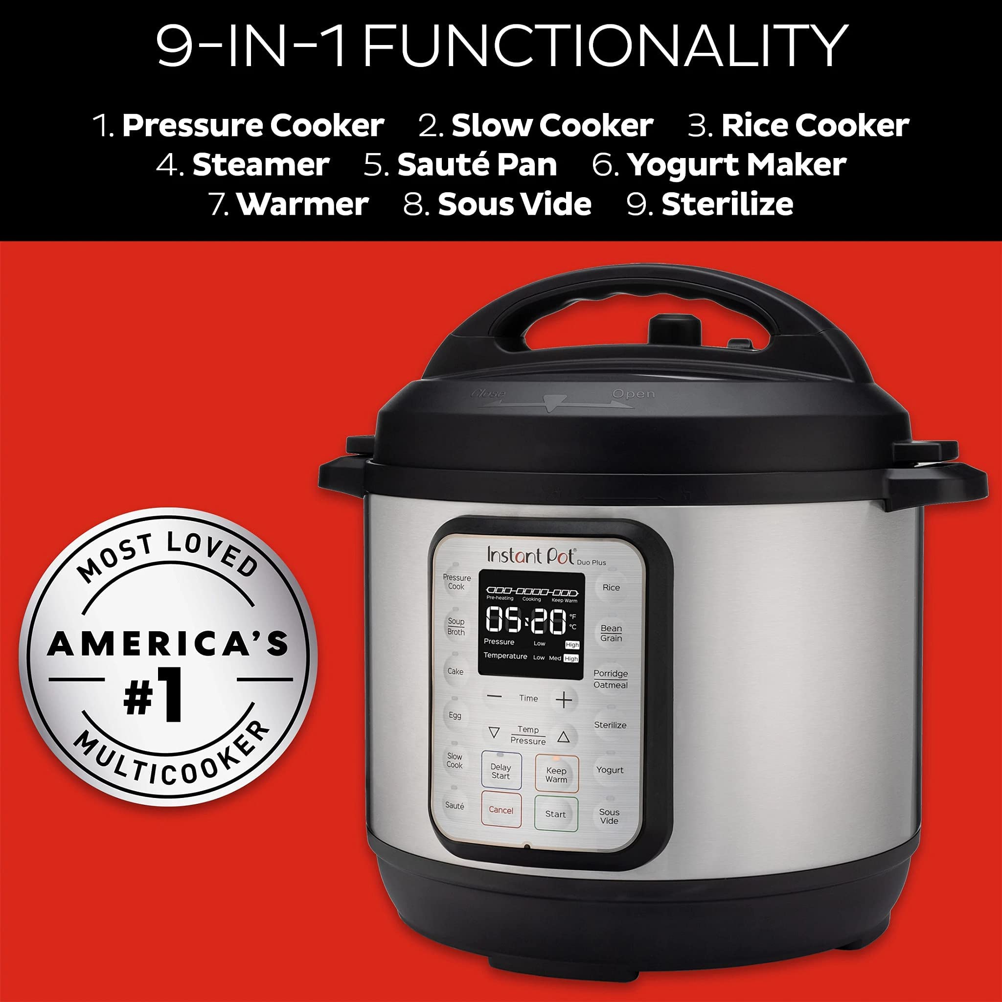 instant-pot-duo-plus-5-7l-multikocher-9-in-1-edelstahl image 2