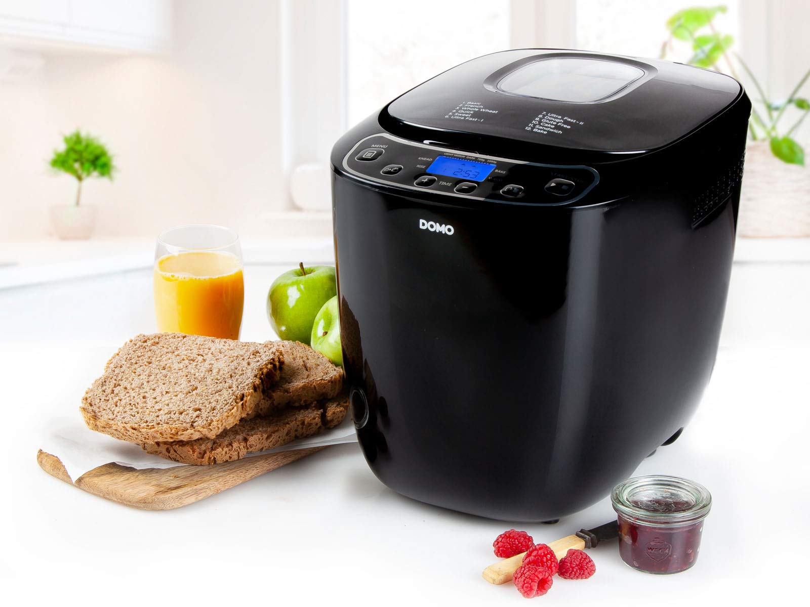 domo-brotmaschine-b3973-brotbackautomat-schwarz-f-r-0-7-1-kg-brot image 2
