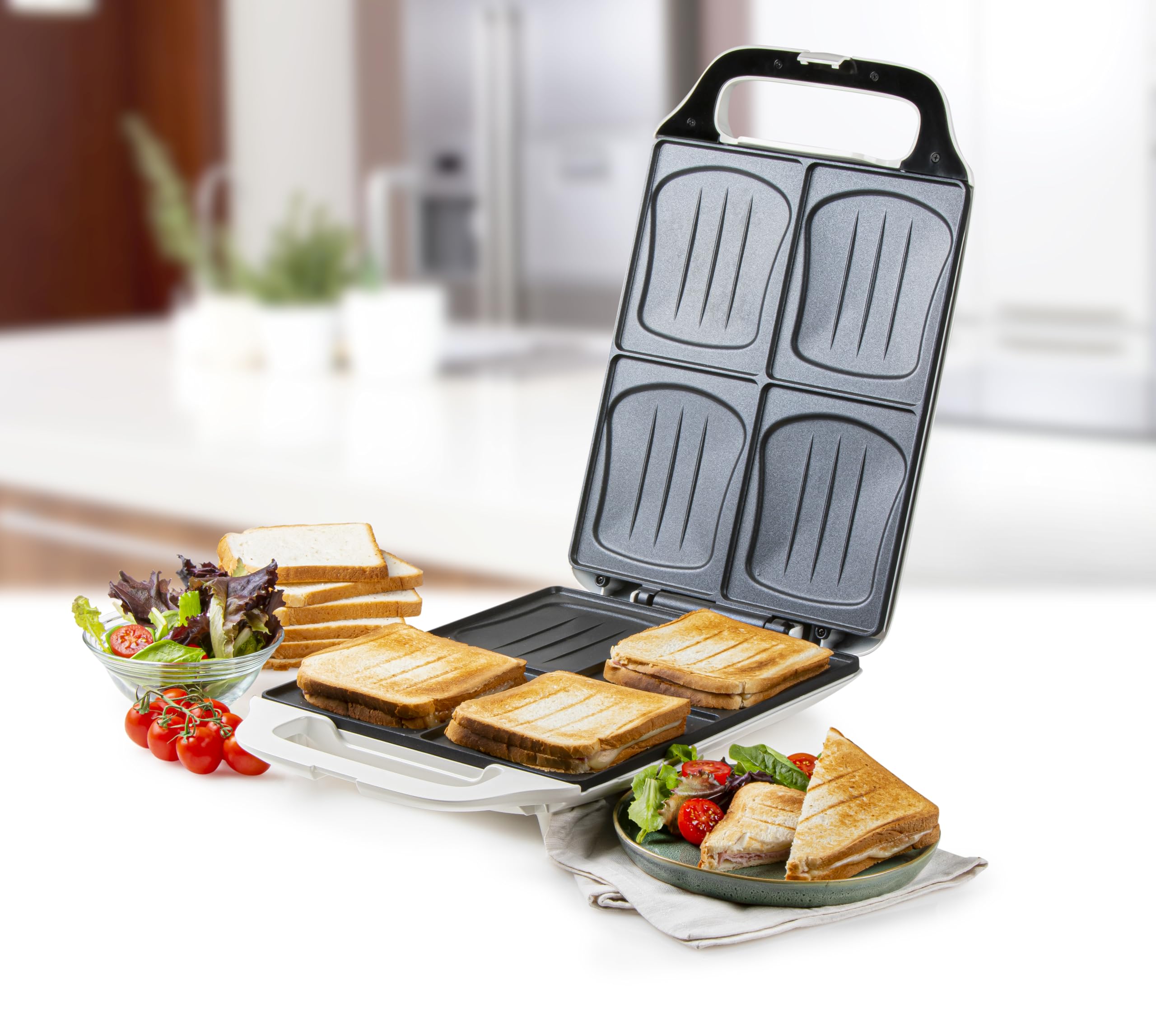 domo-do9064c-croque-family-xxl-sandwichmaker-f-r-4-sandwiches-1800w-wei image 2