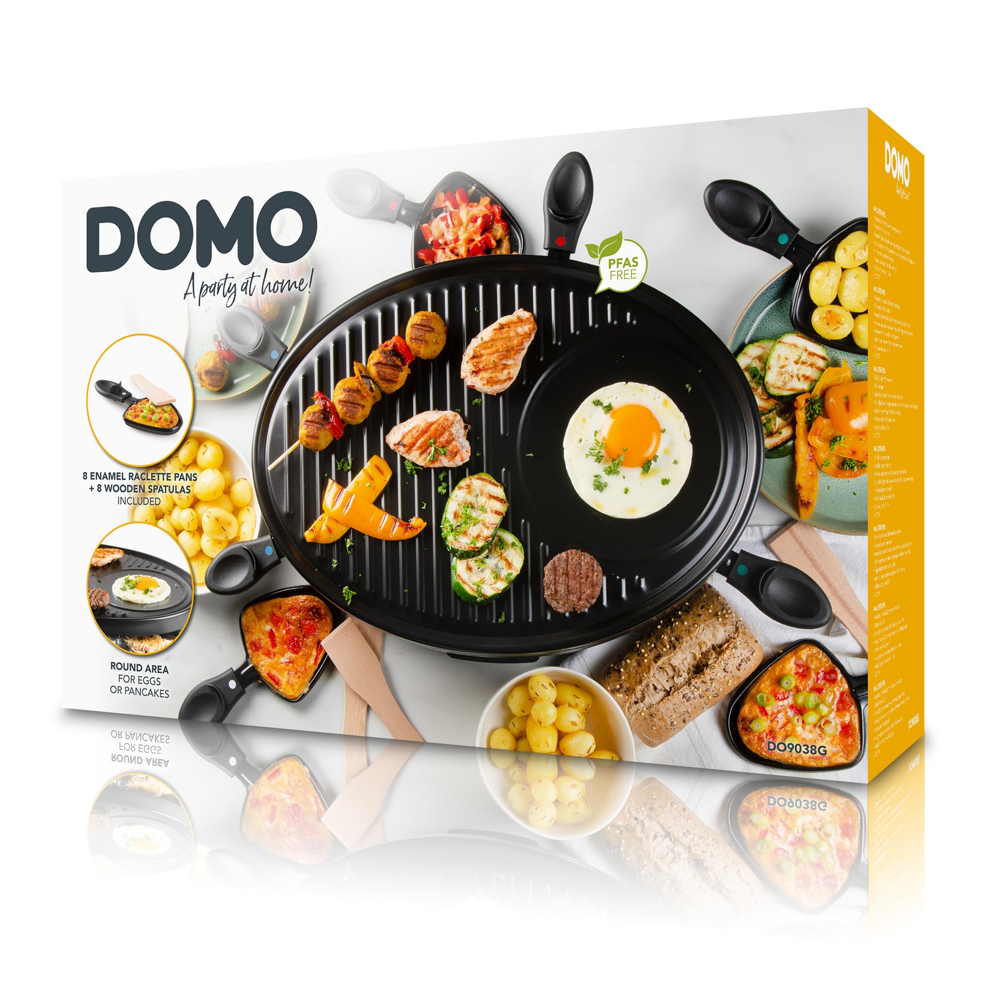 domo-do9038g-raclette-grill-f-r-8-personen-1200w image 8
