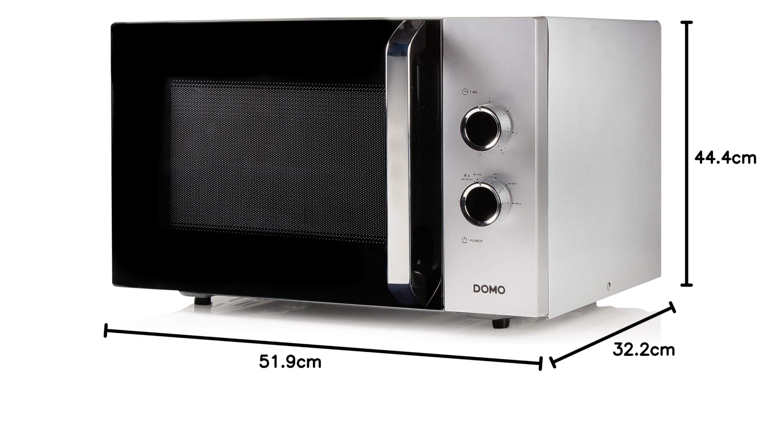 domo-do3030-mikrowelle-30-l-900-w-silber image 5