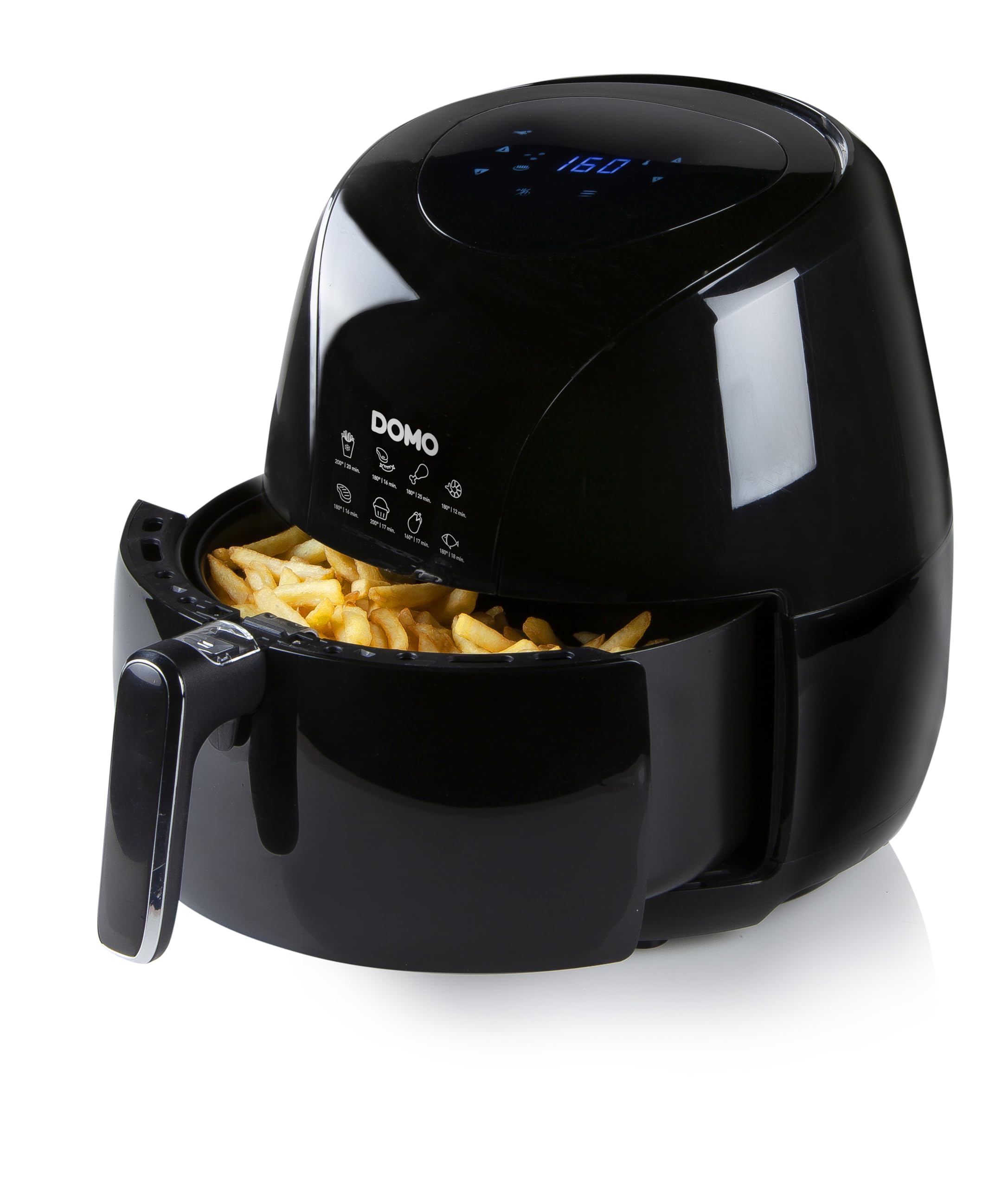 domo-do533fr-deli-fryer-hei-luftfritteuse-5-l-2000-w-schwarz-mit-lcd image 1