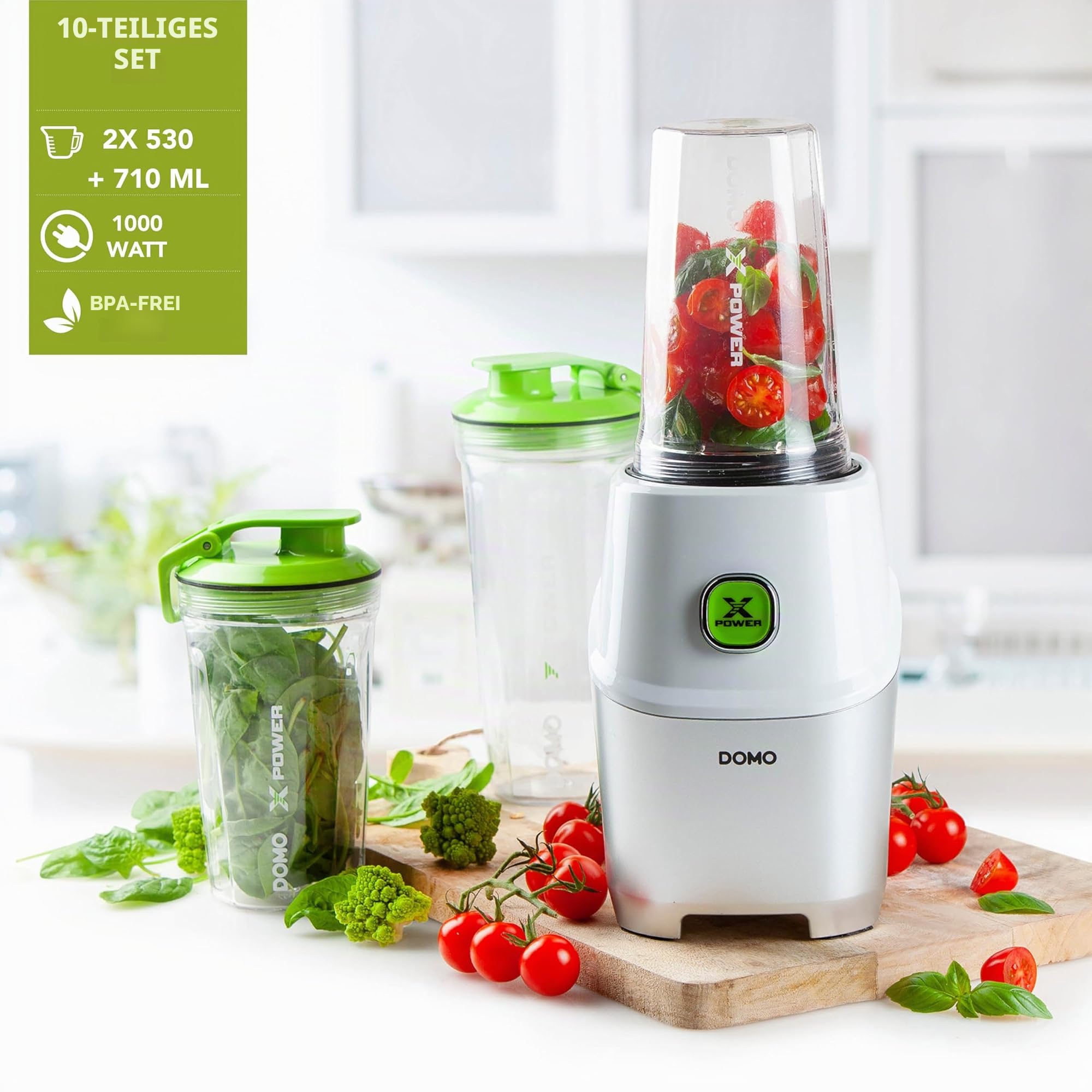 domo-do700bl-blender-smoothie-maker-1000w-wei image 2