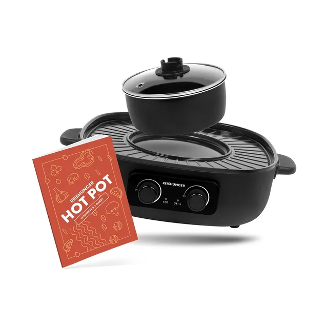 reishunger-elektrischer-hot-pot-2-l-mit-grillfunktion-f-r-2-4-personen image 1