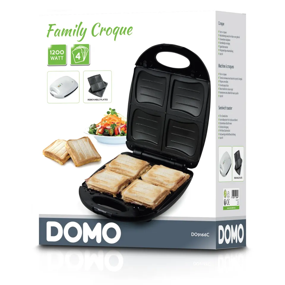 domo-do9166c-sandwichmaker-xxl-f-r-4-sandwiches-1200-w-wei image 1