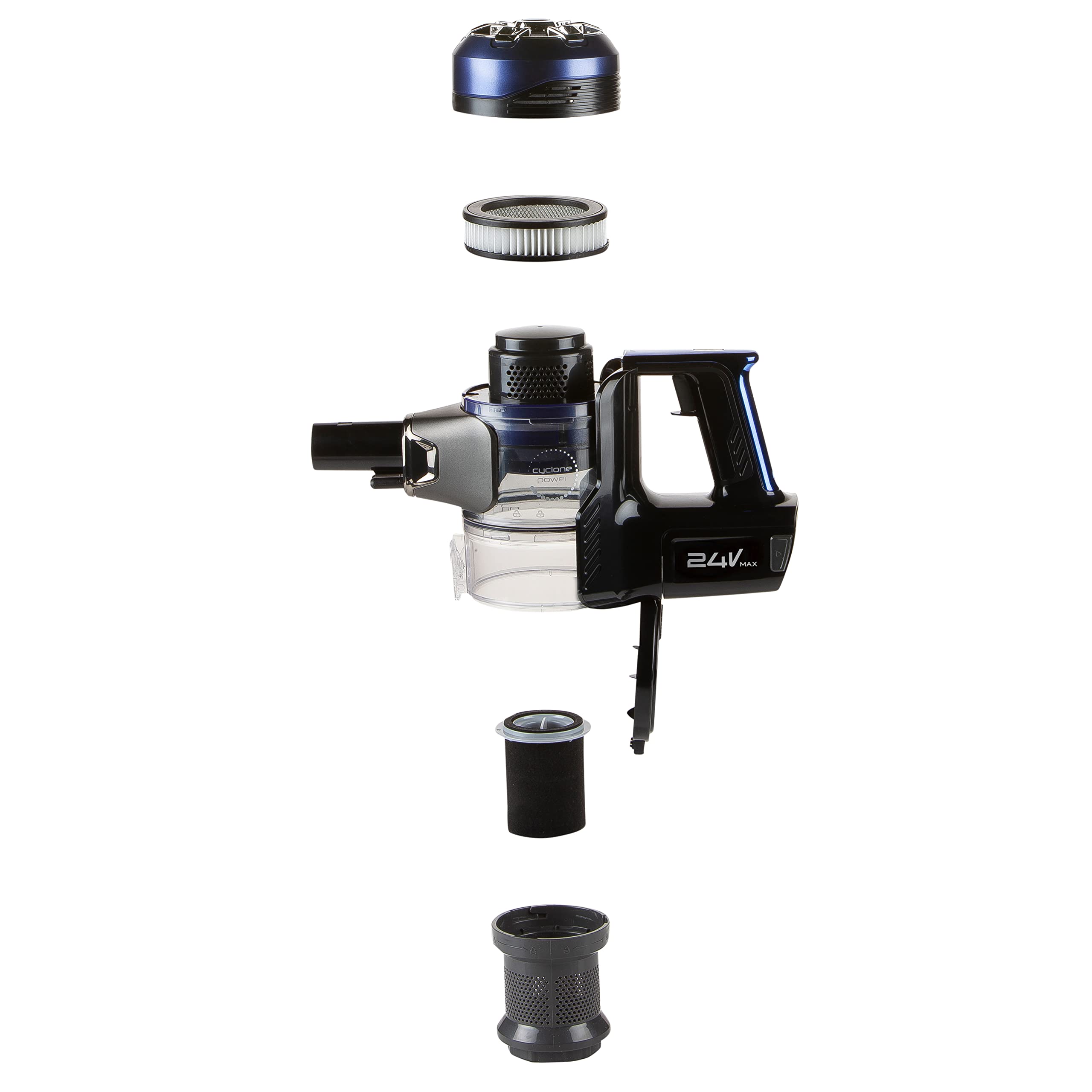 domo-do227sv-akkusauger-24v-beutellos-mit-led-bodenb-rste image 7