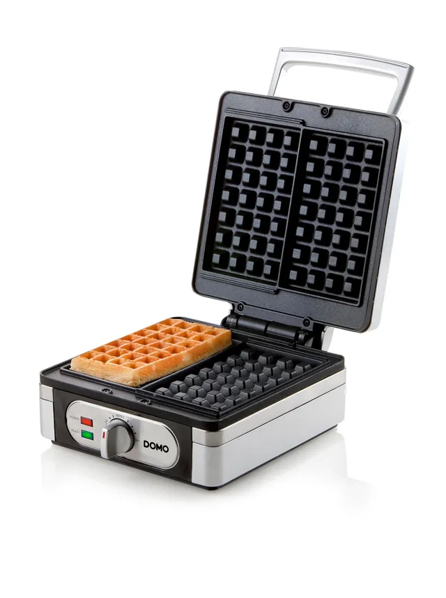 domo-belgisches-waffeleisen-1400w-edelstahl-f-r-2-br-sseler-waffeln image 1