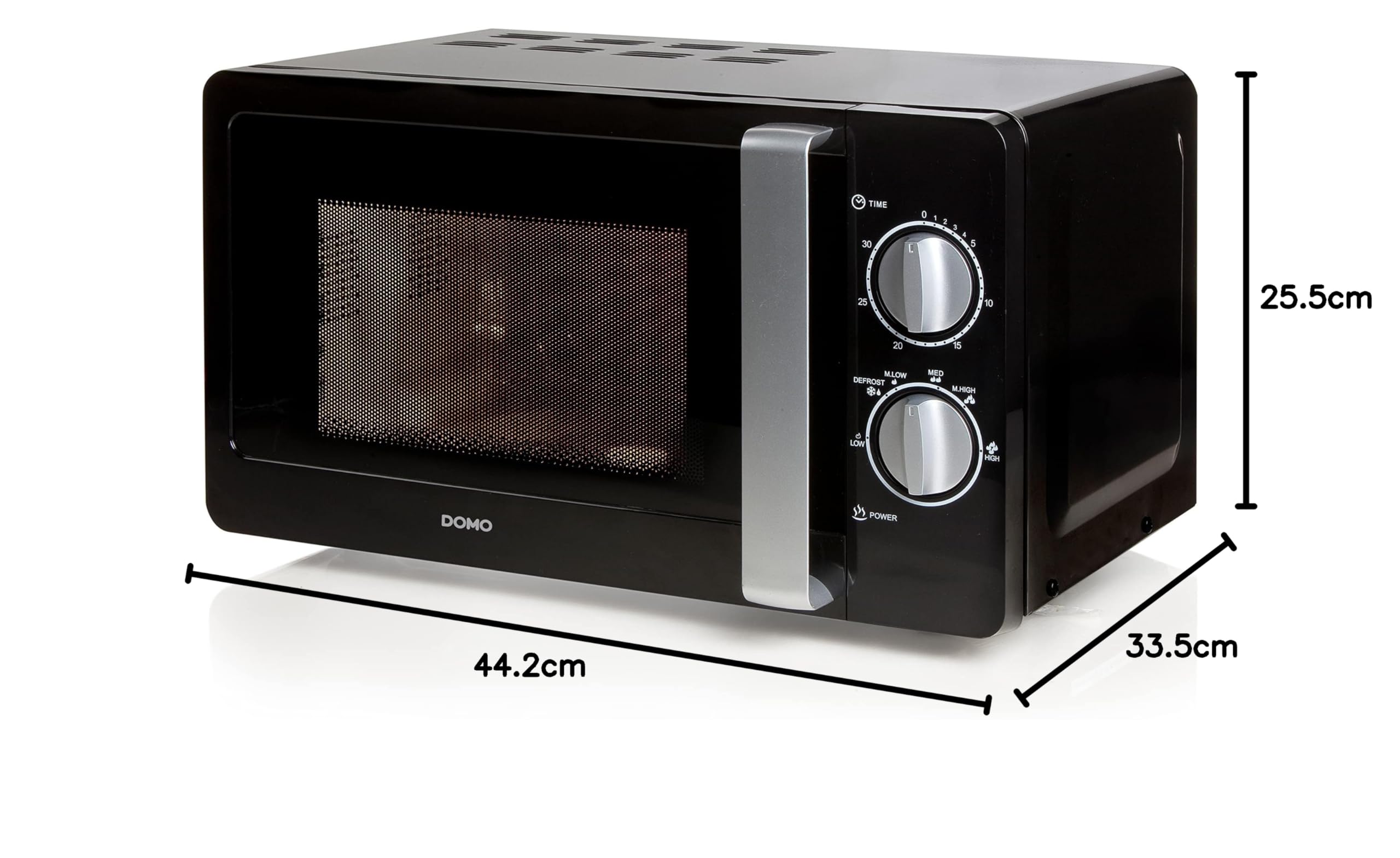 domo-do2420-mikrowelle-20-liter-700-w-schwarz image 2