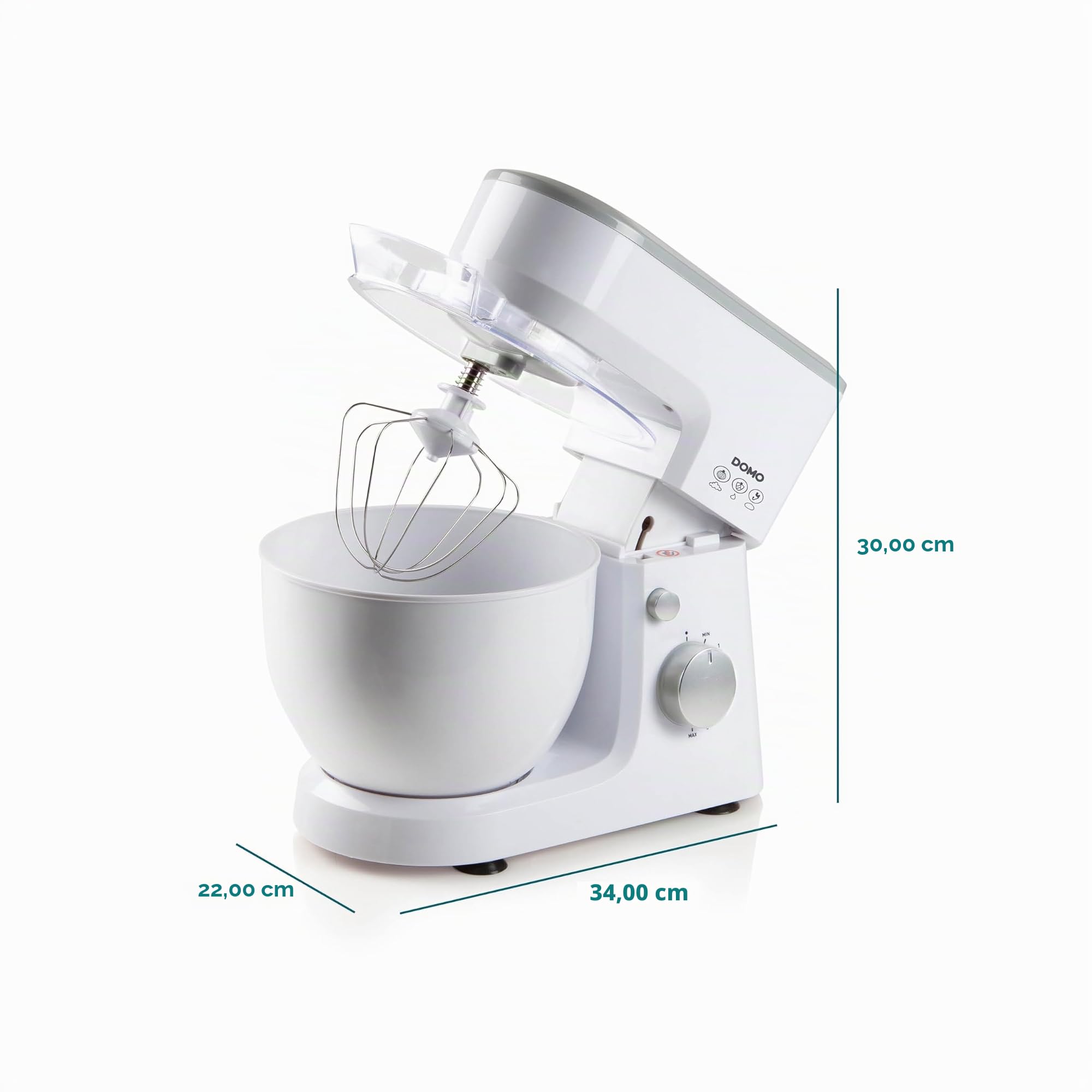 domo-do9241kr-k-chenmaschine-600-w-4-l-mit-3-aufs-tzen image 6