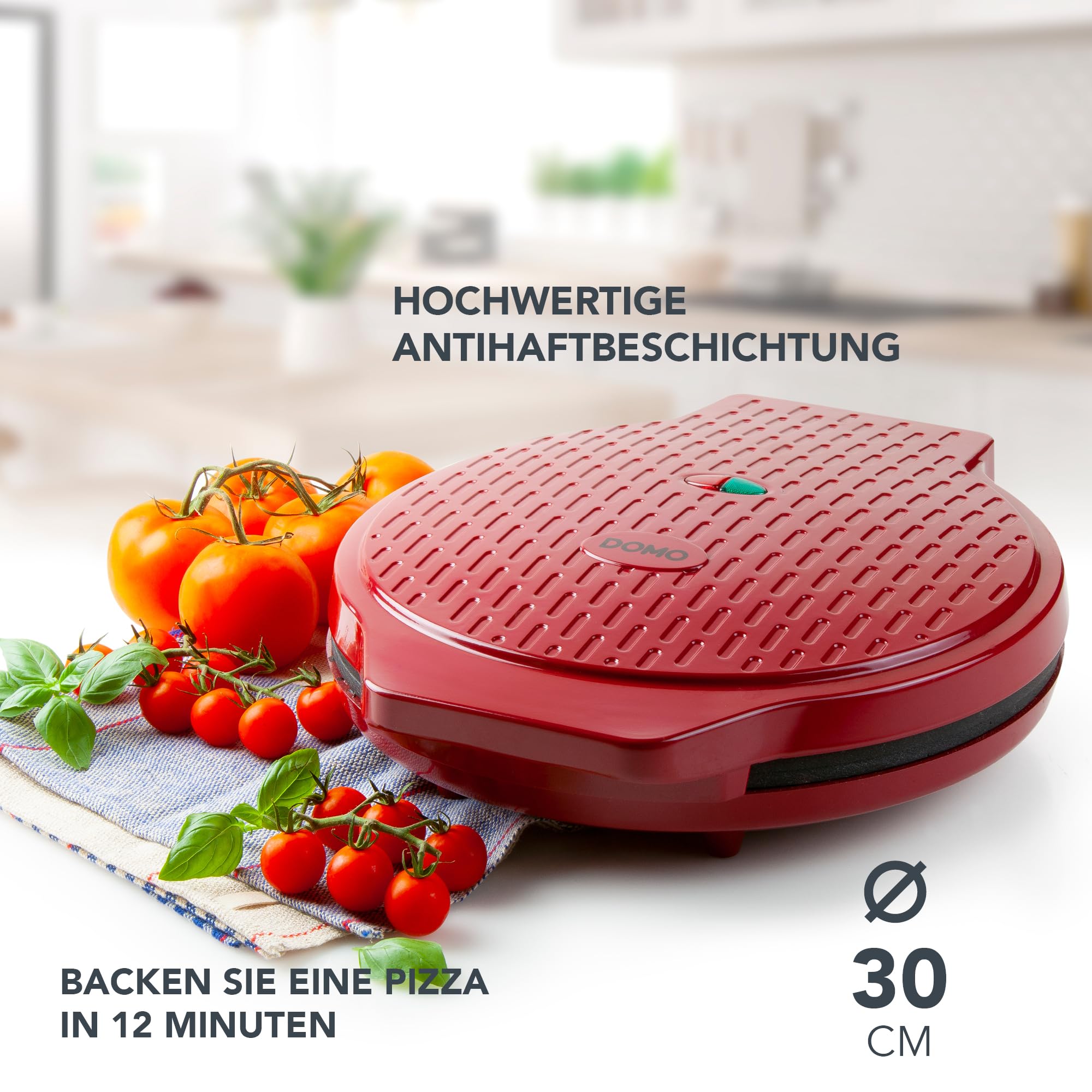 domo-do9177pz-pizzaofen-30-cm-1450-w-antihaft image 4