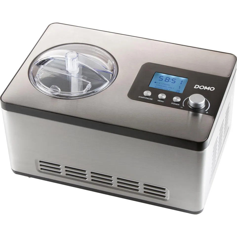 domo-do9207i-eismaschine-mit-kompressor-2l-edelstahl image 1