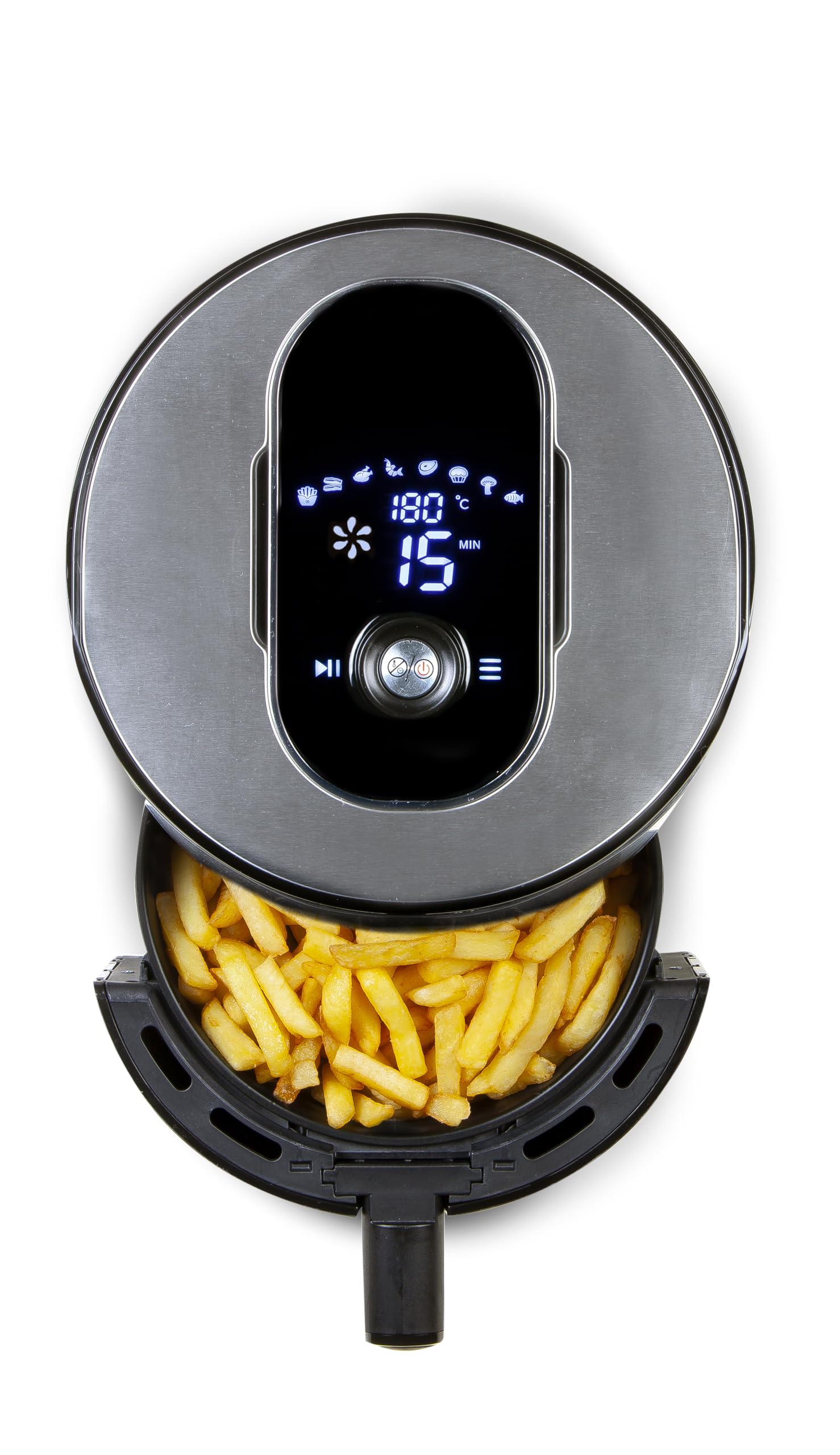 domo-do530fr-hei-luft-fritteuse-4-l-1500-w-edelstahl-mit-lcd image 5