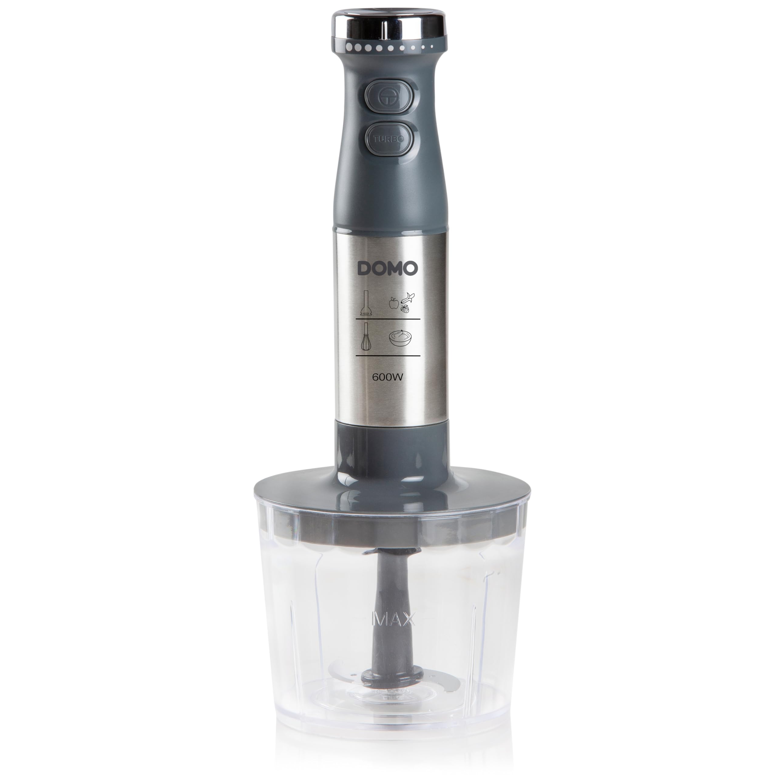 domo-do9226m-stabmixer-set-3-in-1-600w-grau-inox-mit-zerkleinerer image 3