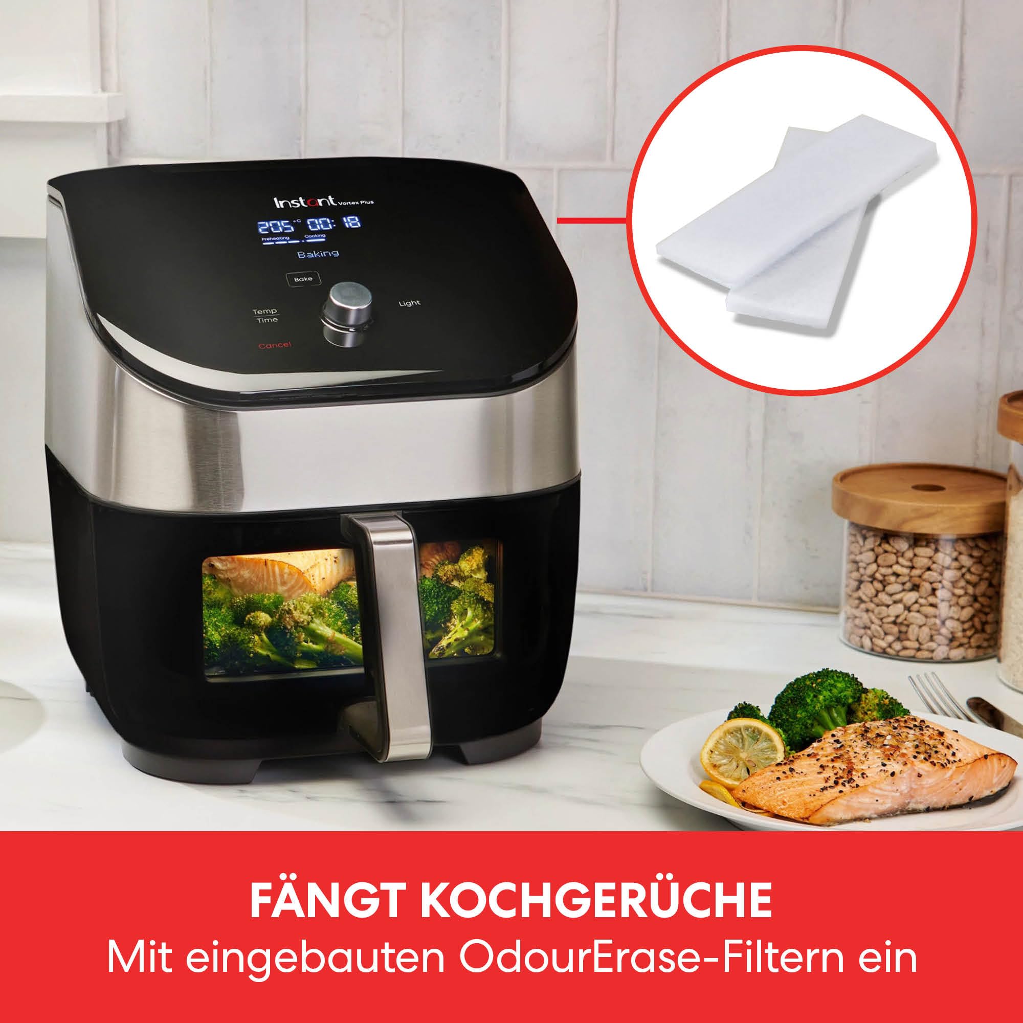 instant-pot-vortex-plus-5-7l-hei-luftfritteuse-mit-clearcook-edelstahl image 3