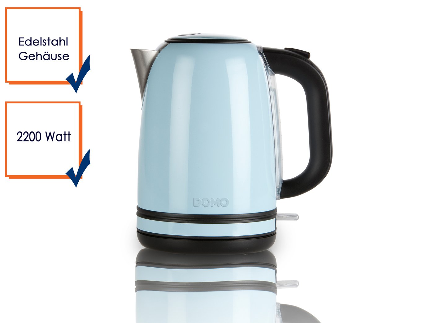 domo-do488wk-wasserkocher-1-7l-2200w-pastellblau image 2