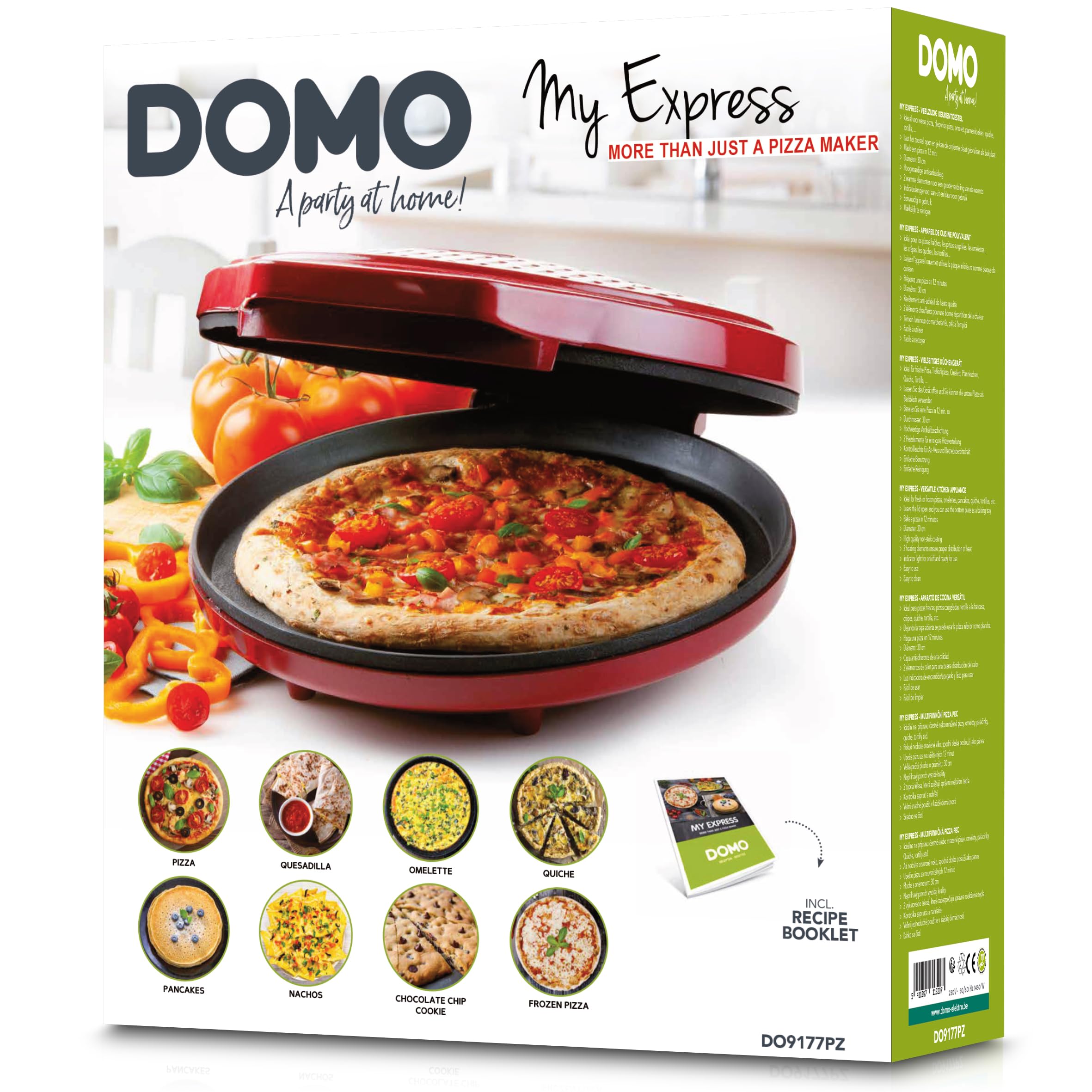 domo-do9177pz-pizzaofen-30-cm-1450-w-antihaft image 7