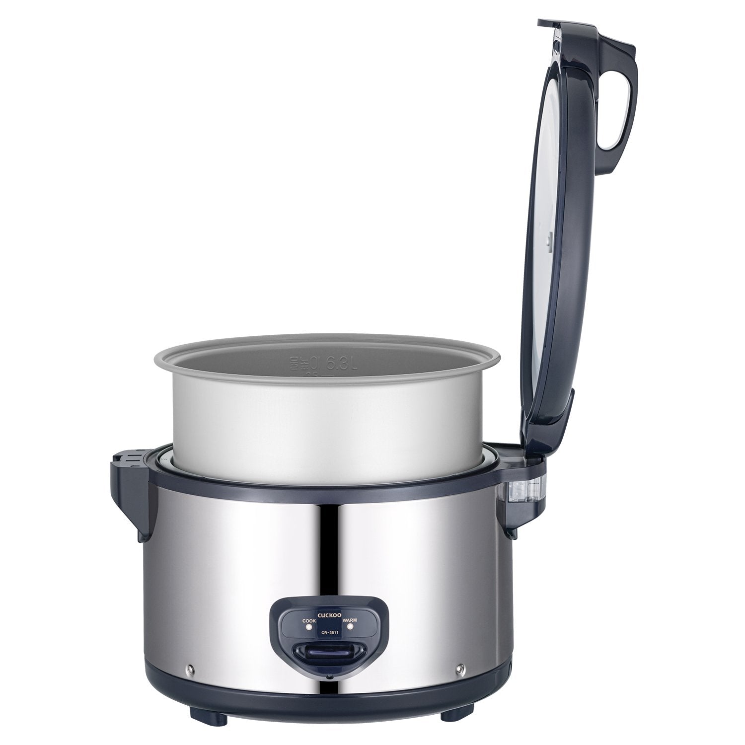 cuckoo-cr-3511-gastro-reiskocher-6-3l-35-cups-blau-silber image 3