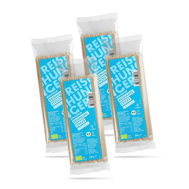 reishunger-bio-reisnudel-sticks-halbvollkorn-4-x-200-g-glutenfrei-vegan image 1