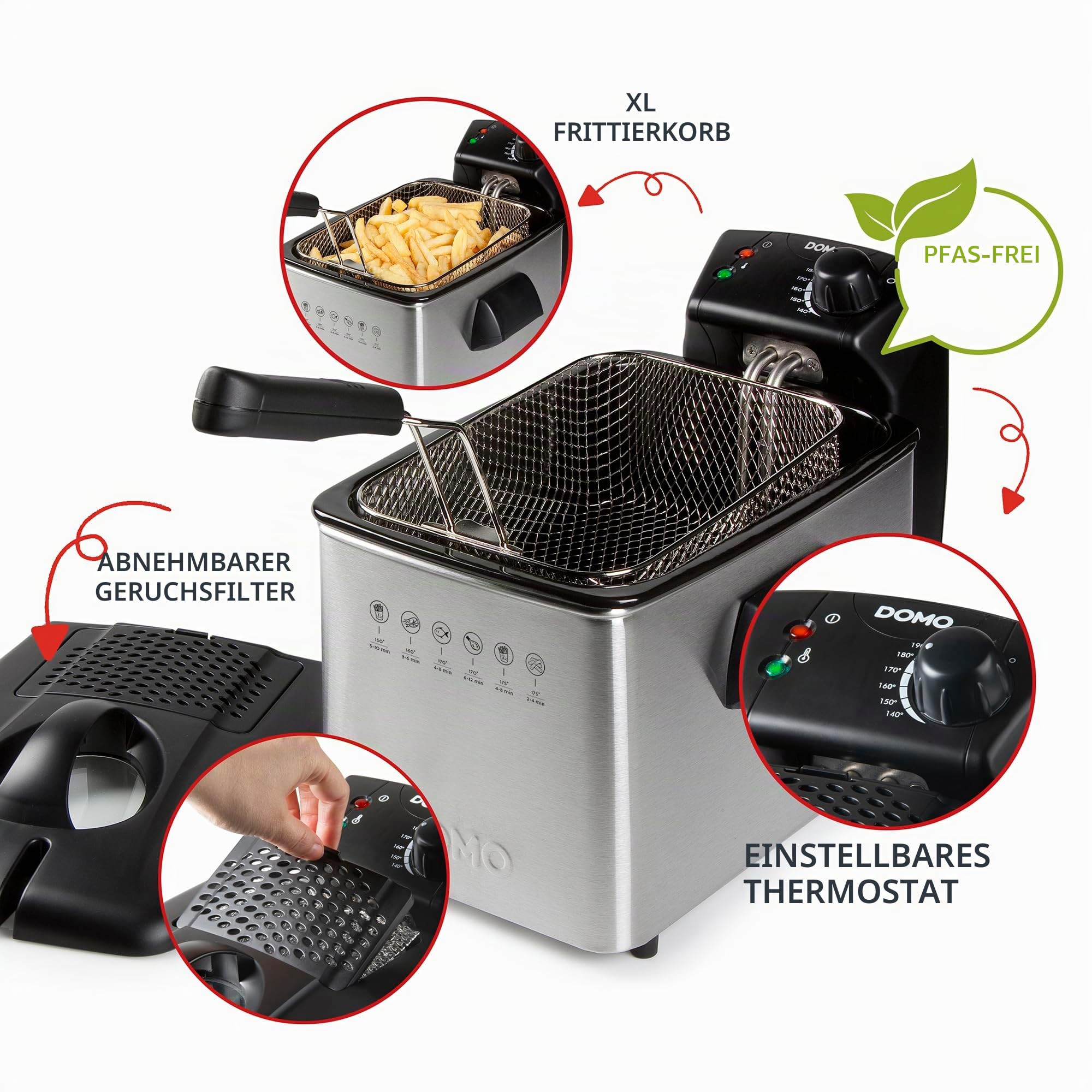 domo-do465fr-fritteuse-4l-edelstahl-3000w-mit-sichtfenster image 3