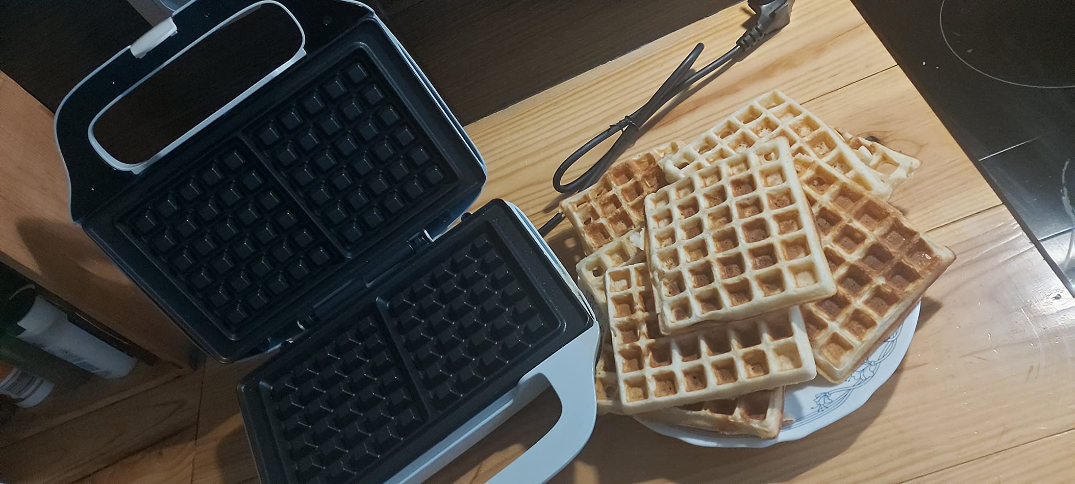 Riesige Waffeln, außen knusprig