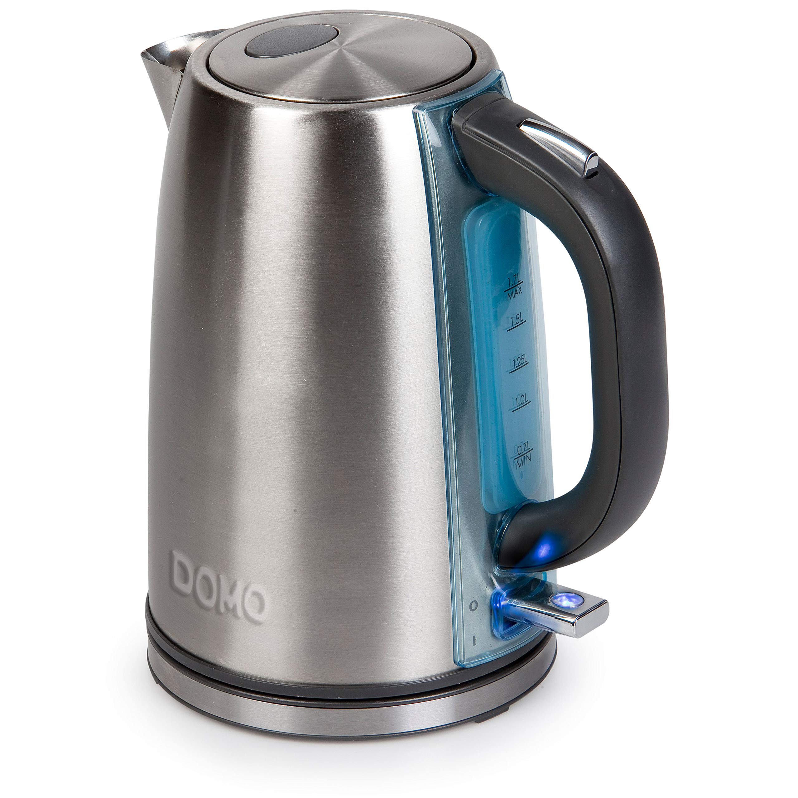 domo-do448wk-wasserkocher-edelstahl-1-7l-silber-2200w image 1