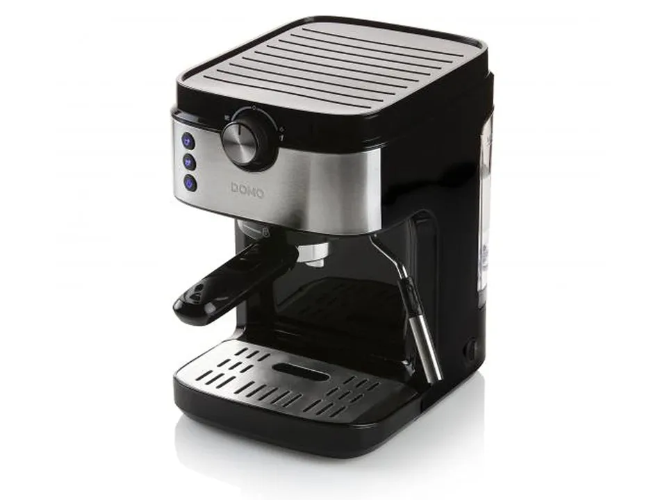 domo-do711k-espressomaschine-siebtr-ger-schwarz-edelstahl-1450-w image 1