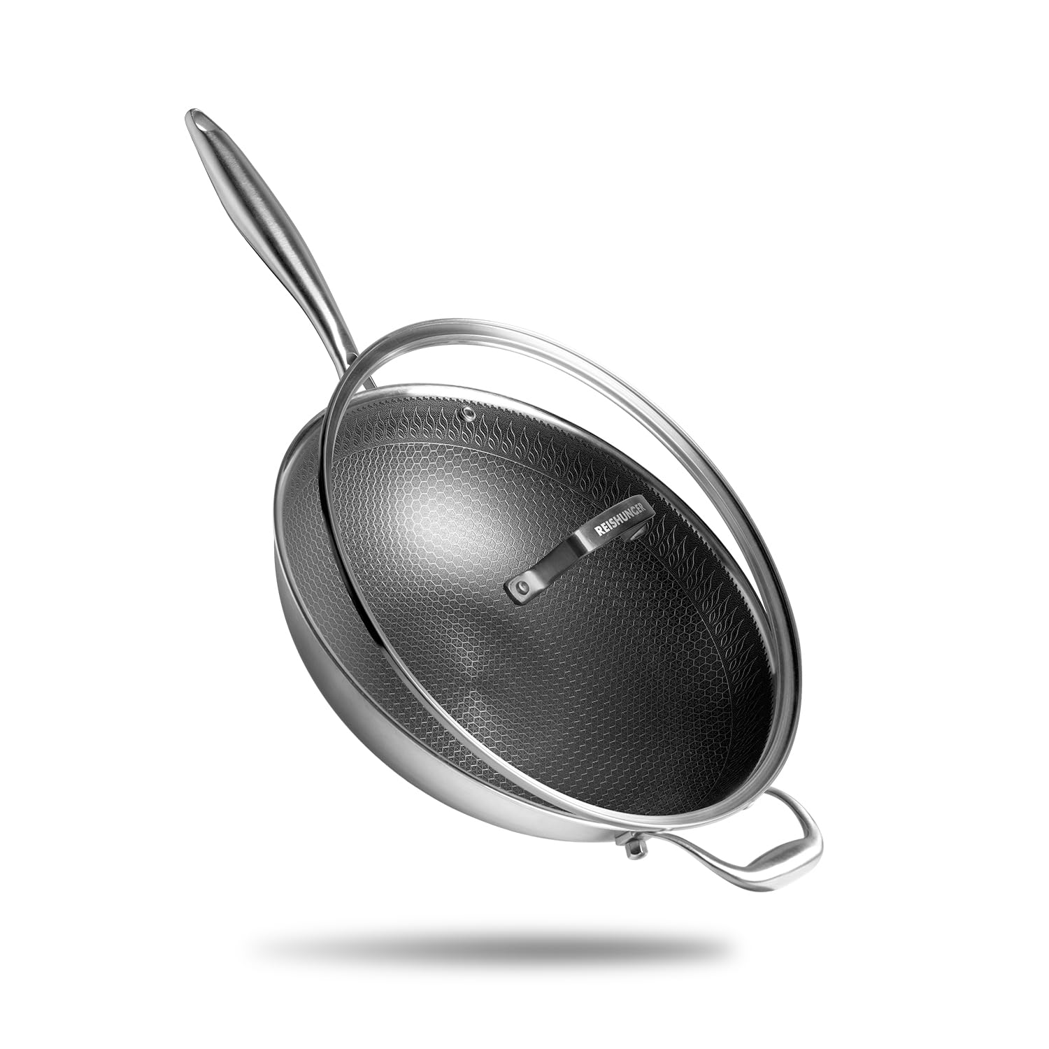 reishunger-premium-edelstahl-wok-32-cm-waben-antihaft-f-r-alle-herdarten image 1