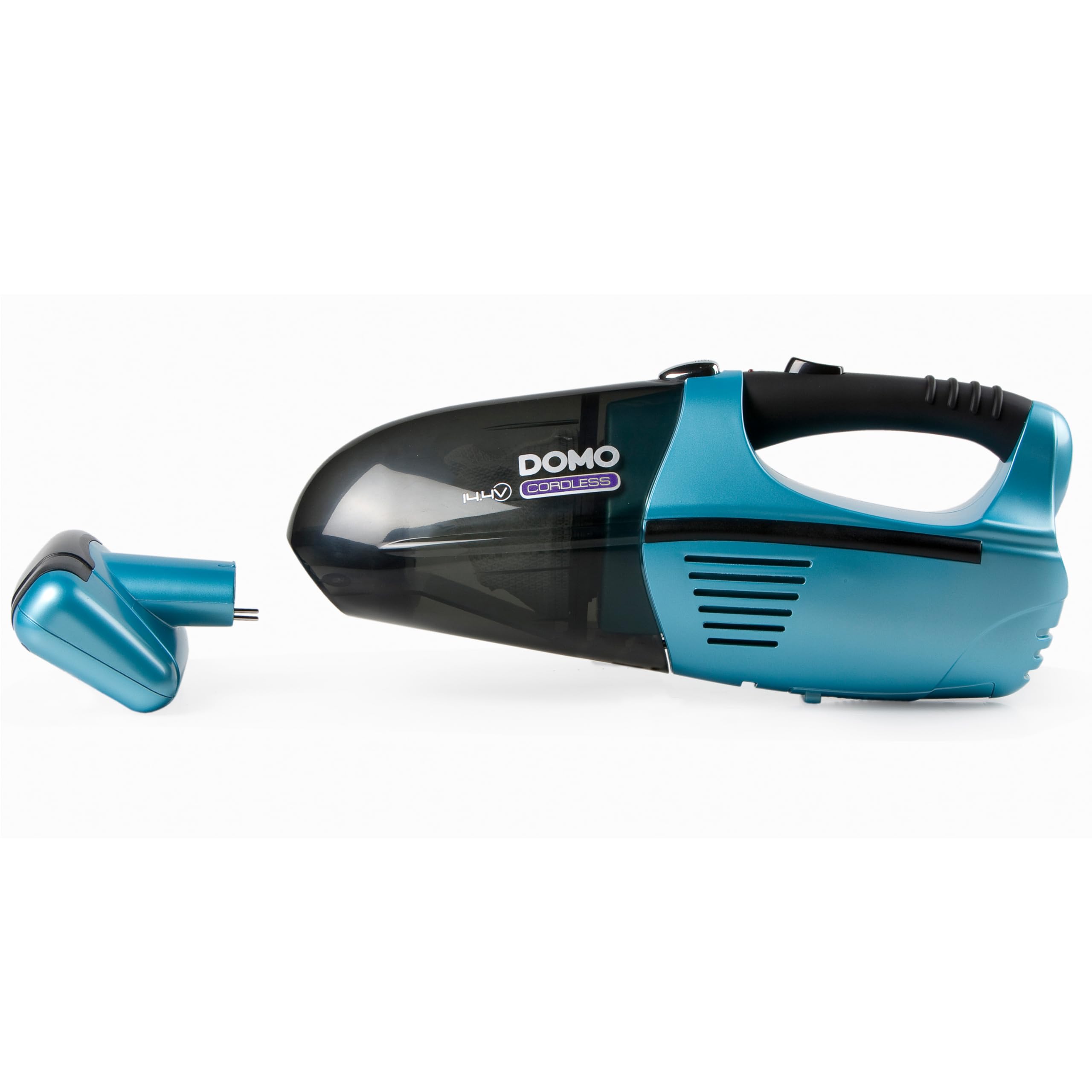 domo-do211s-kabelloser-handstaubsauger-14-4-v-mit-xl-rollb-rste-blau image 2