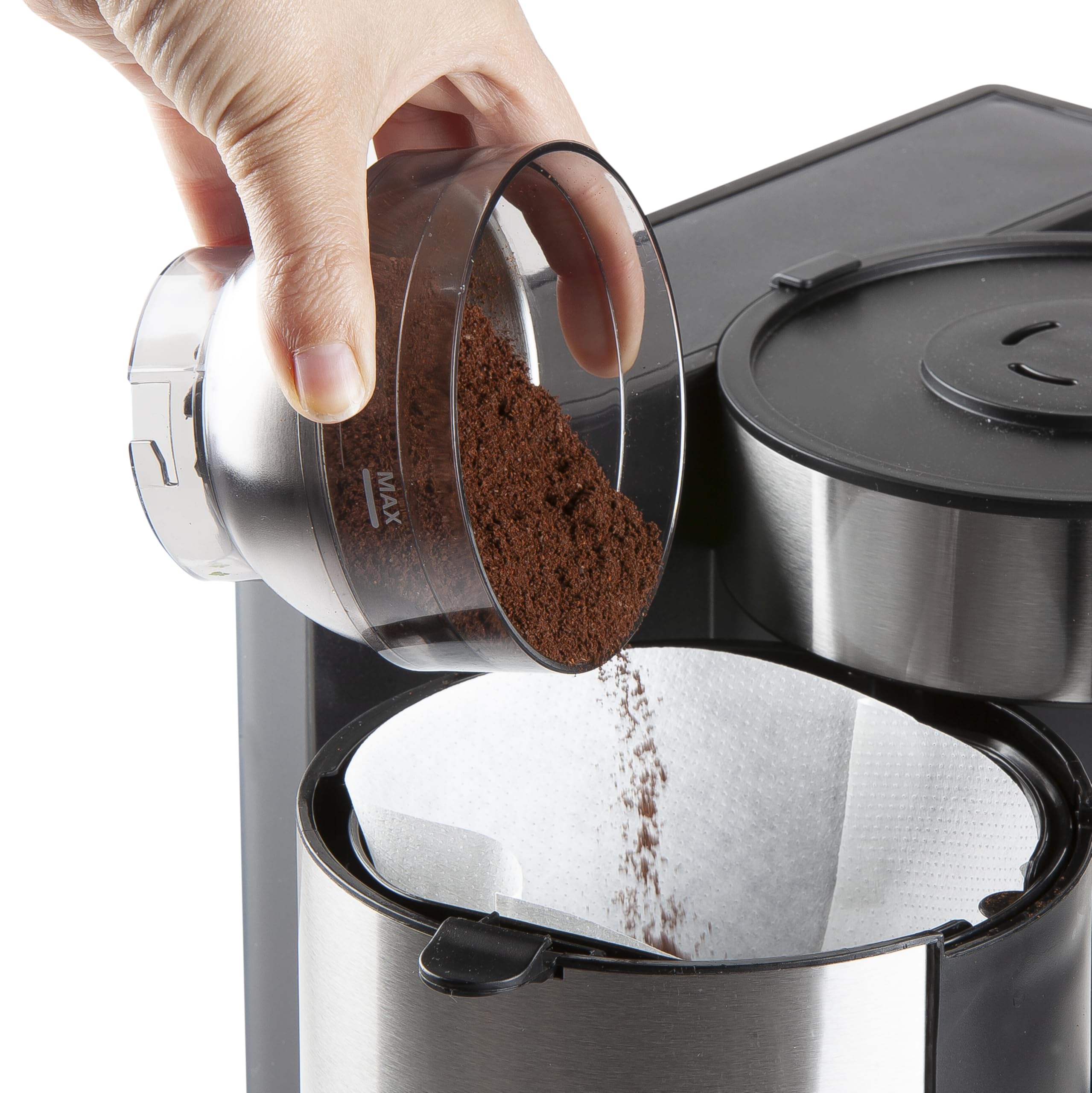 domo-do712k-elektrische-kaffeem-hle-70-g-schwarz-mahlgrad-fein-bis-grob image 5