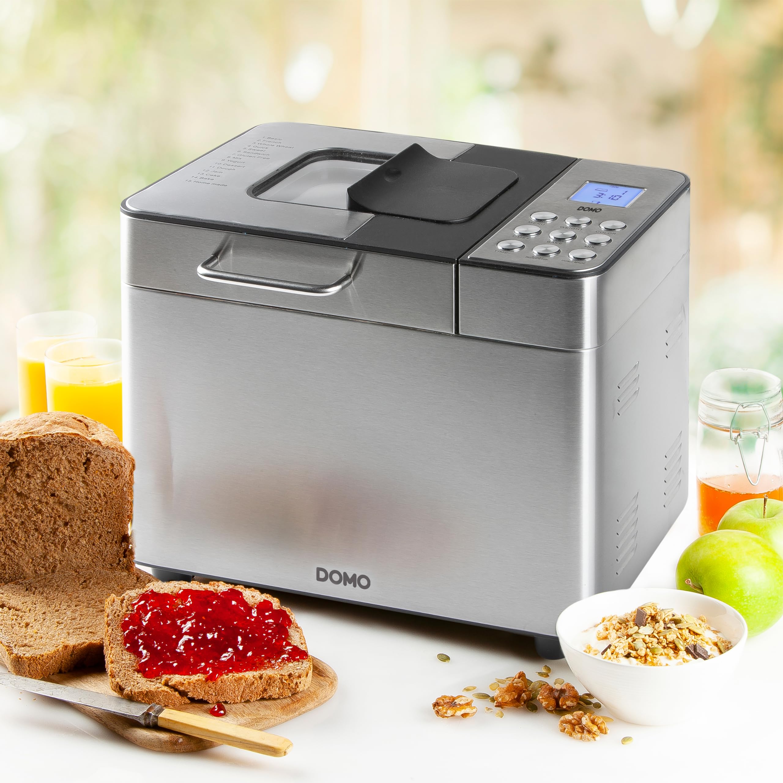 domo-b3971-brotbackautomat-500-1000g-18-programme-edelstahl image 2