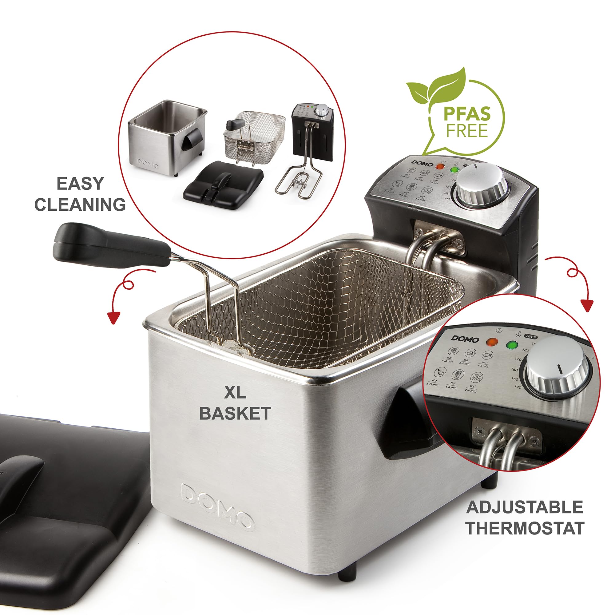 domo-do458fr-fritteuse-edelstahl-4l-3000w-pfas-frei image 3