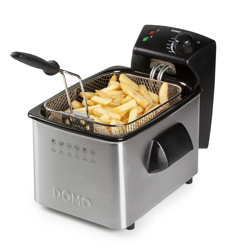 domo-do464fr-fritteuse-3-l-edelstahl-2200-w image 1