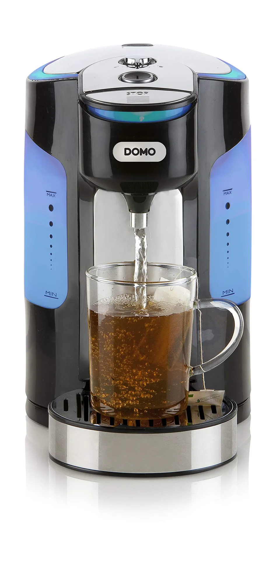 domo-my-tea-deluxe-do497wk-wasserkocher-2-l-tassendosierung-schwarz image 1