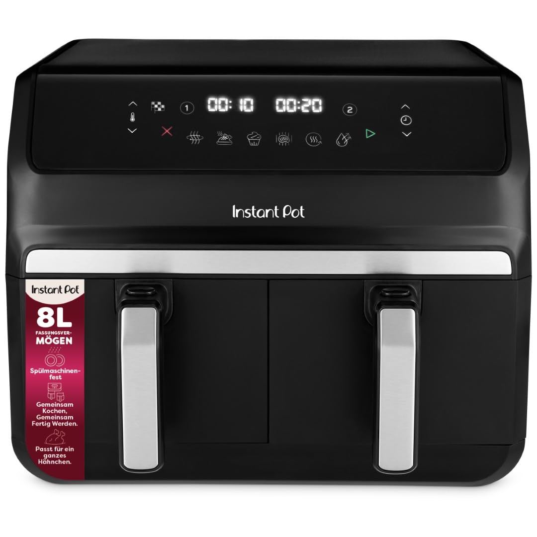 instant-pot-vortex-dual-hei-luftfritteuse-8-l-tr-ffelgrau-8-in-1-doppelkorb image 8
