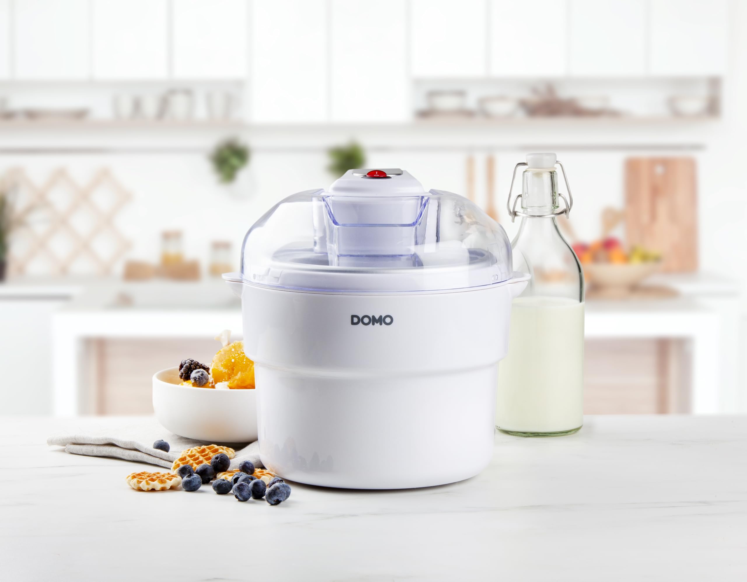 domo-do2309i-eismaschine-joghurtbereiter-1l-mit-gefriersch-ssel-wei image 2