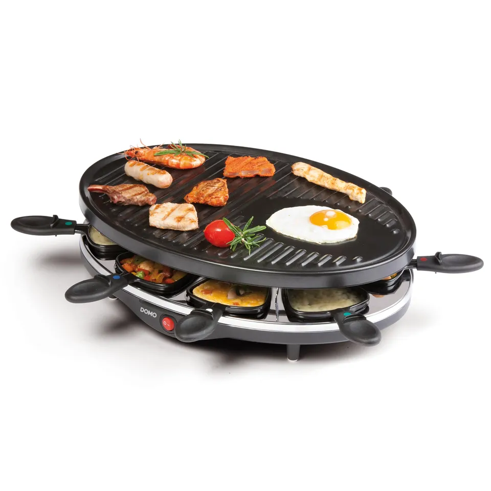 domo-do9038g-raclette-grill-f-r-8-personen-1200w image 1