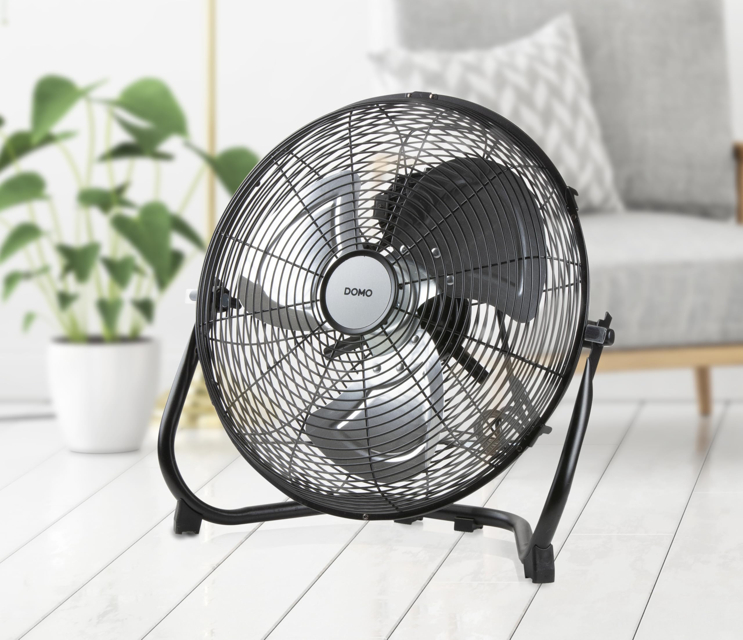 domo-do8134-bodenventilator-35-cm-metall-3-stufen-schwarz image 2