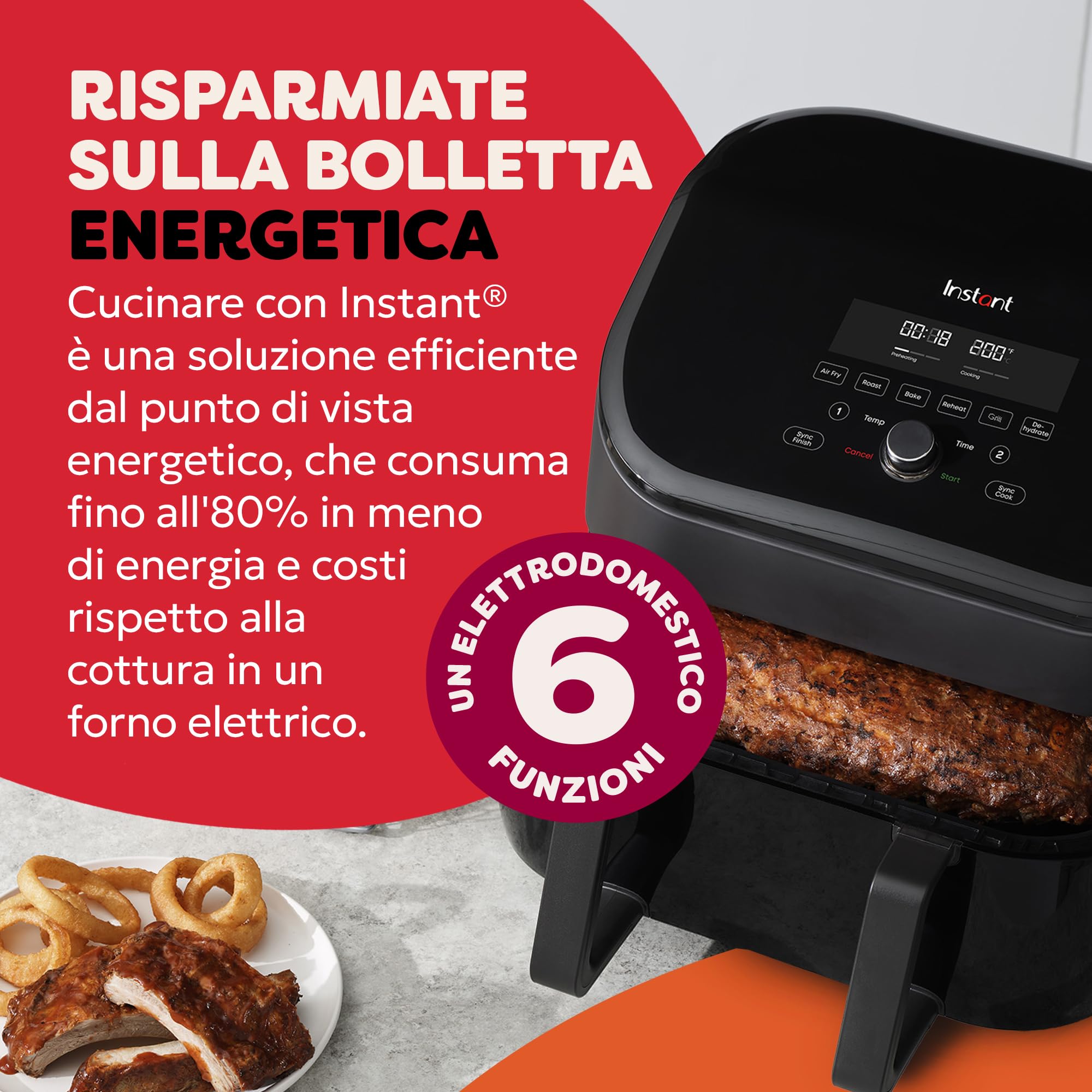 instant-pot-versazone-dual-black-hei-luftfritteuse-8-5-l-8-in-1-mit-trennwand image 4