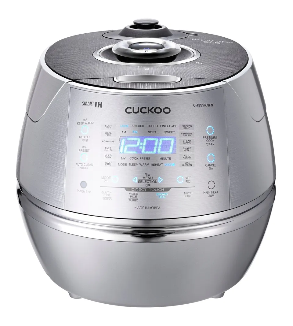 cuckoo-crp-chss1009fn-ih-dampfdruck-reiskocher-1-8l-10-cups-edelstahl image 1