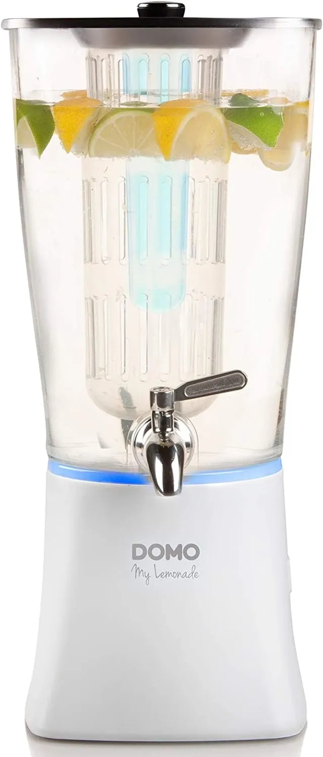 domo-do9197ld-getr-nkespender-my-lemonade-4l-wei-led image 1