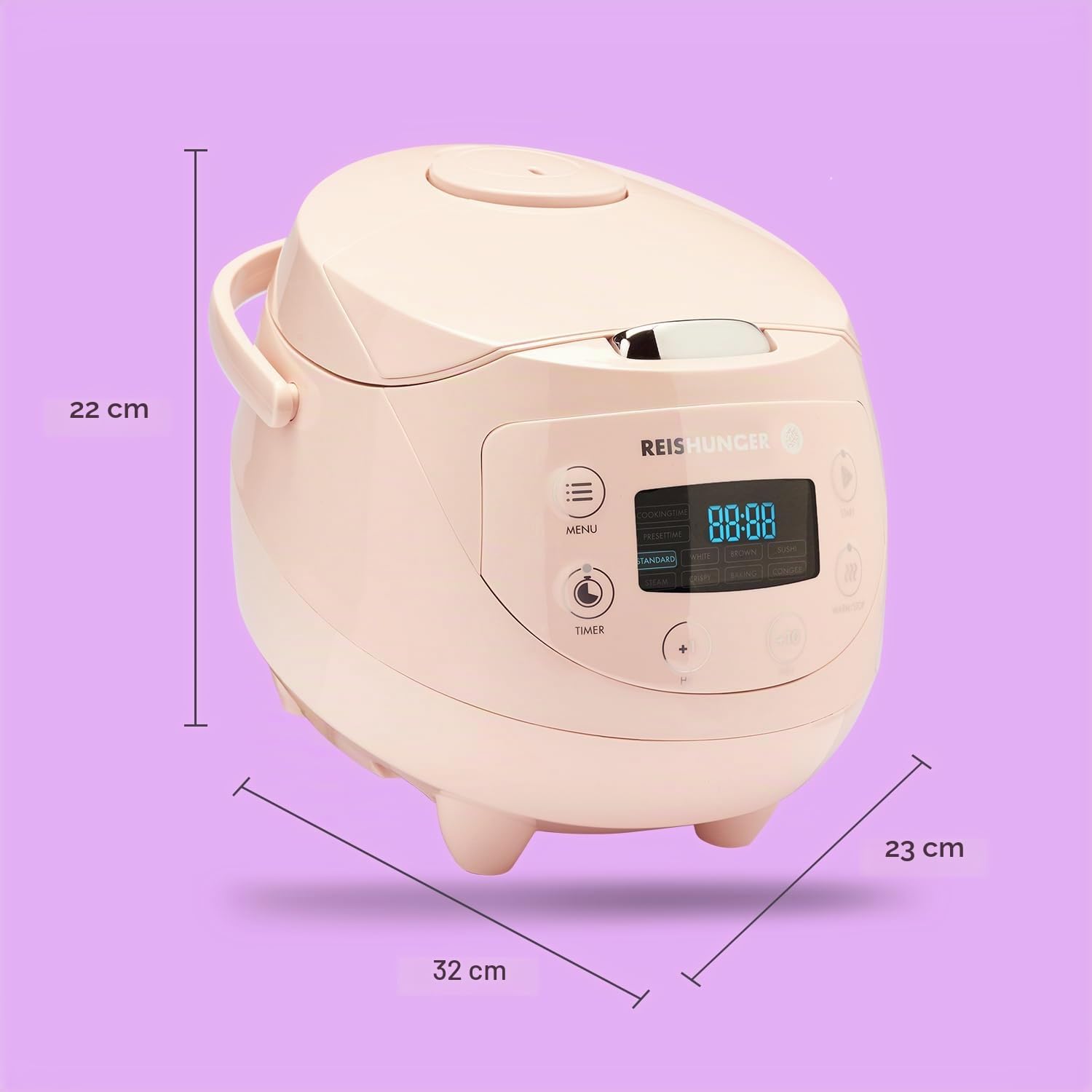 reishunger-digitaler-mini-reiskocher-0-6-l-rosa-8-programme-bis-3-portionen image 3