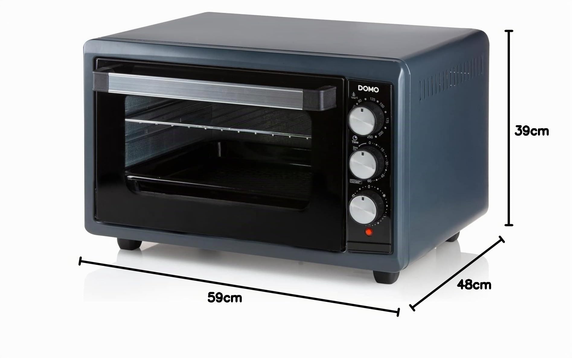 domo-do518go-minibackofen-38-l-1300-w-umluft-30-250-c image 7