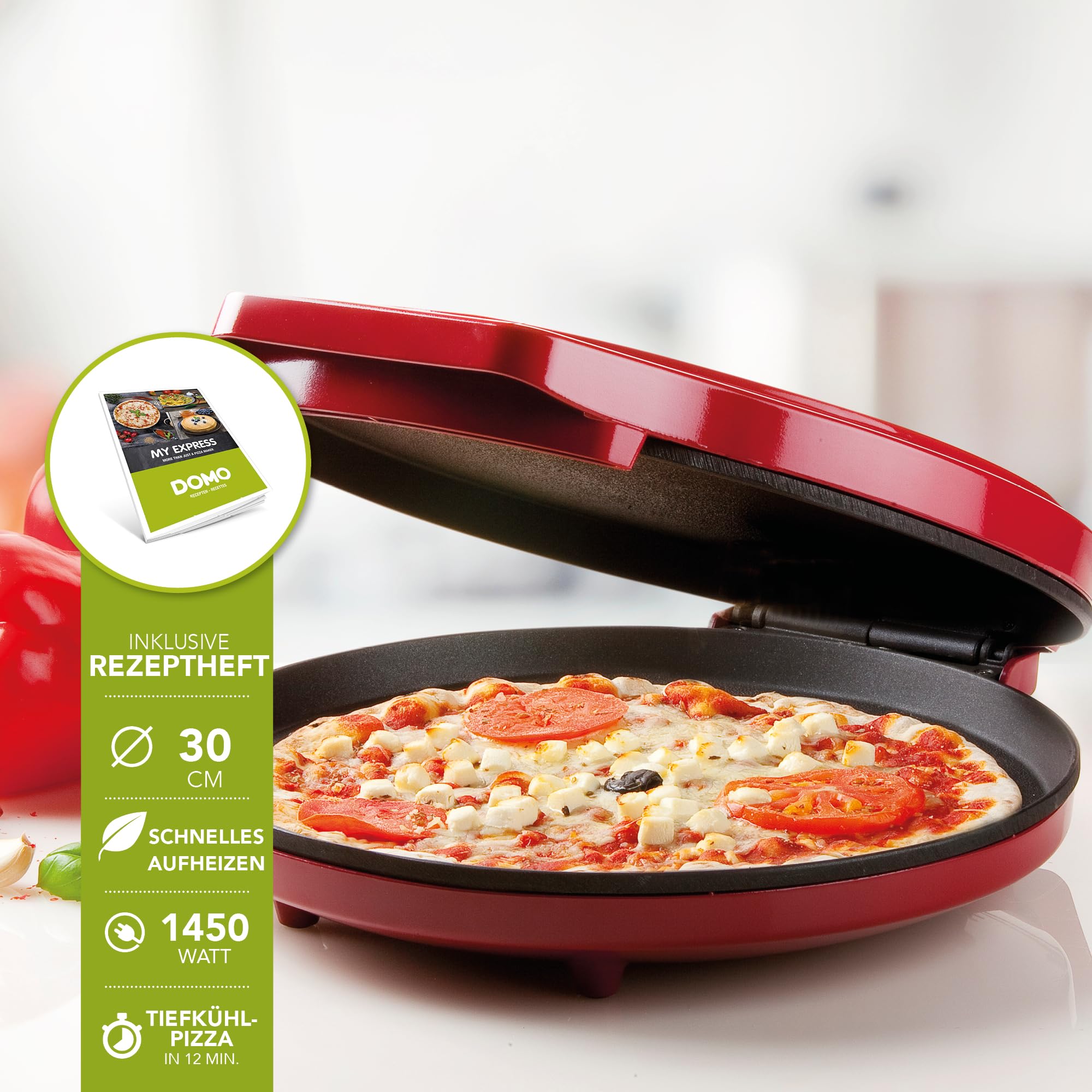 domo-do9177pz-pizzaofen-30-cm-1450-w-antihaft image 2