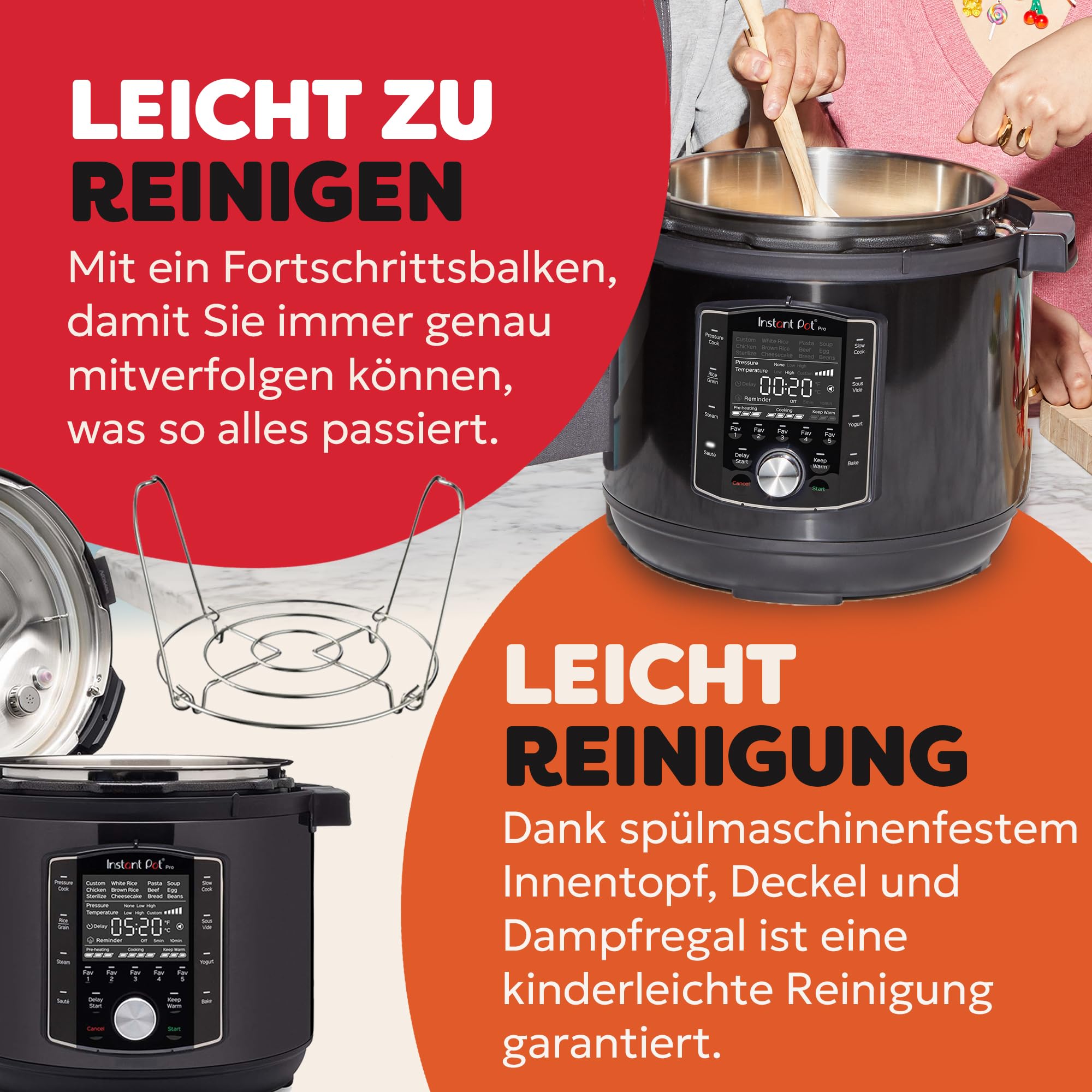 instant-pot-pro-10-in-1-elektrischer-multikocher-7-6-l image 3