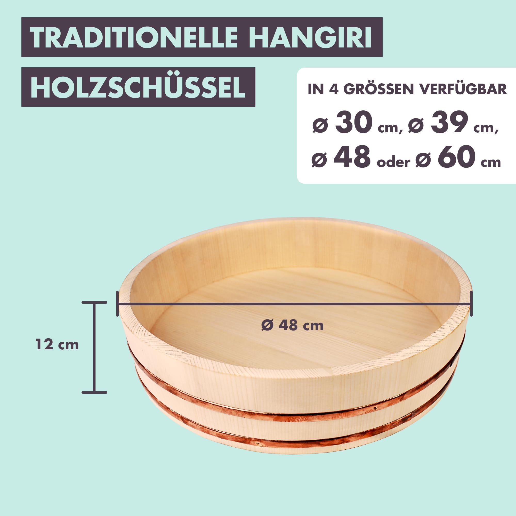 reishunger-hangiri-holzsch-ssel-48-cm-sushi-reis-bottich-aus-kiefernholz image 4