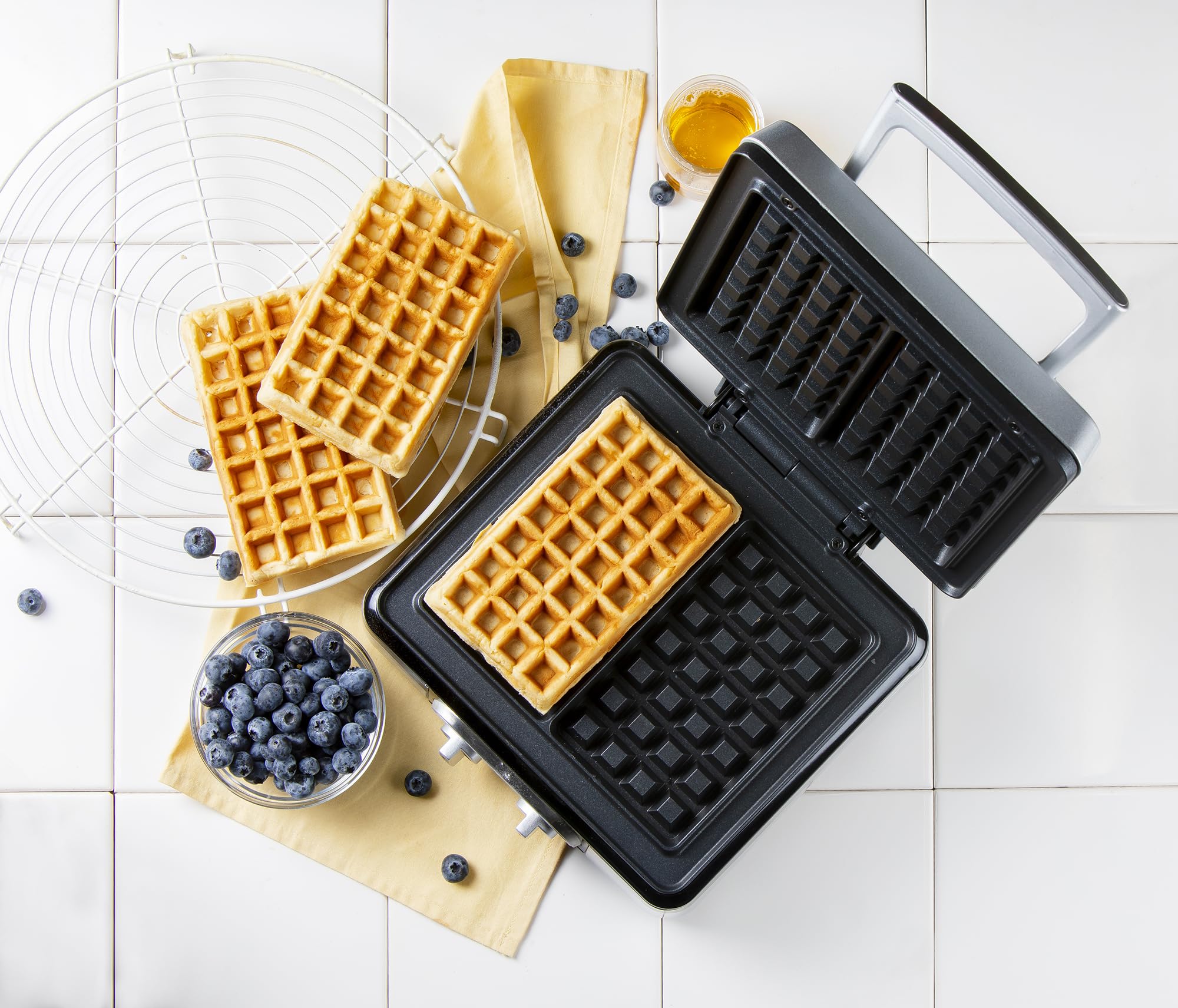 domo-belgisches-waffeleisen-1520w-mit-timer-metallic-silber image 7