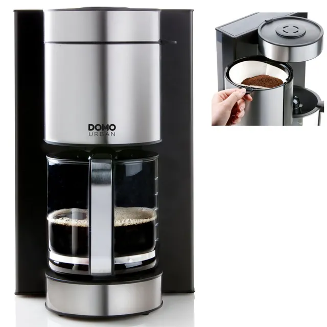 domo-do704k-urban-kaffeemaschine-filter-1-5l-12-tassen-1100w image 1