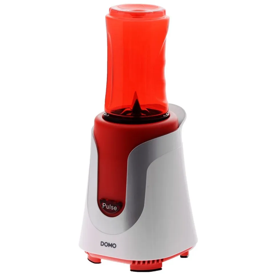 domo-do434bl-my-blender-smoothie-maker-rot-mit-300-ml-und-600-ml-flasche image 1