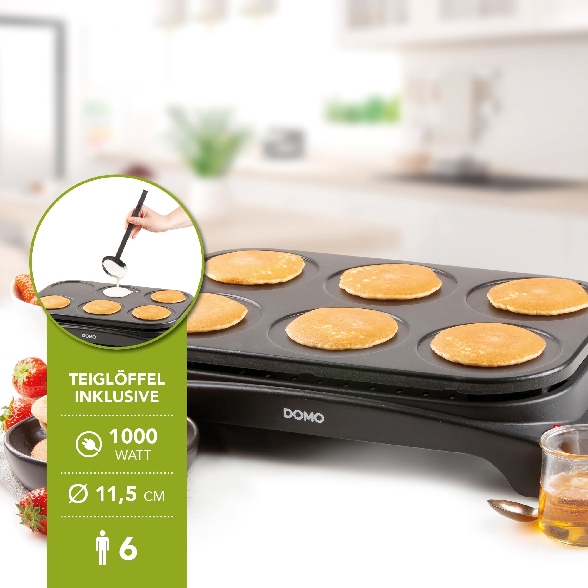 domo-pancake-maker-f-r-6-pancakes-11-5-cm-1000-w image 2